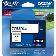 Brother Cartridge, Tape, 1""-Bk/We BRTTZE251